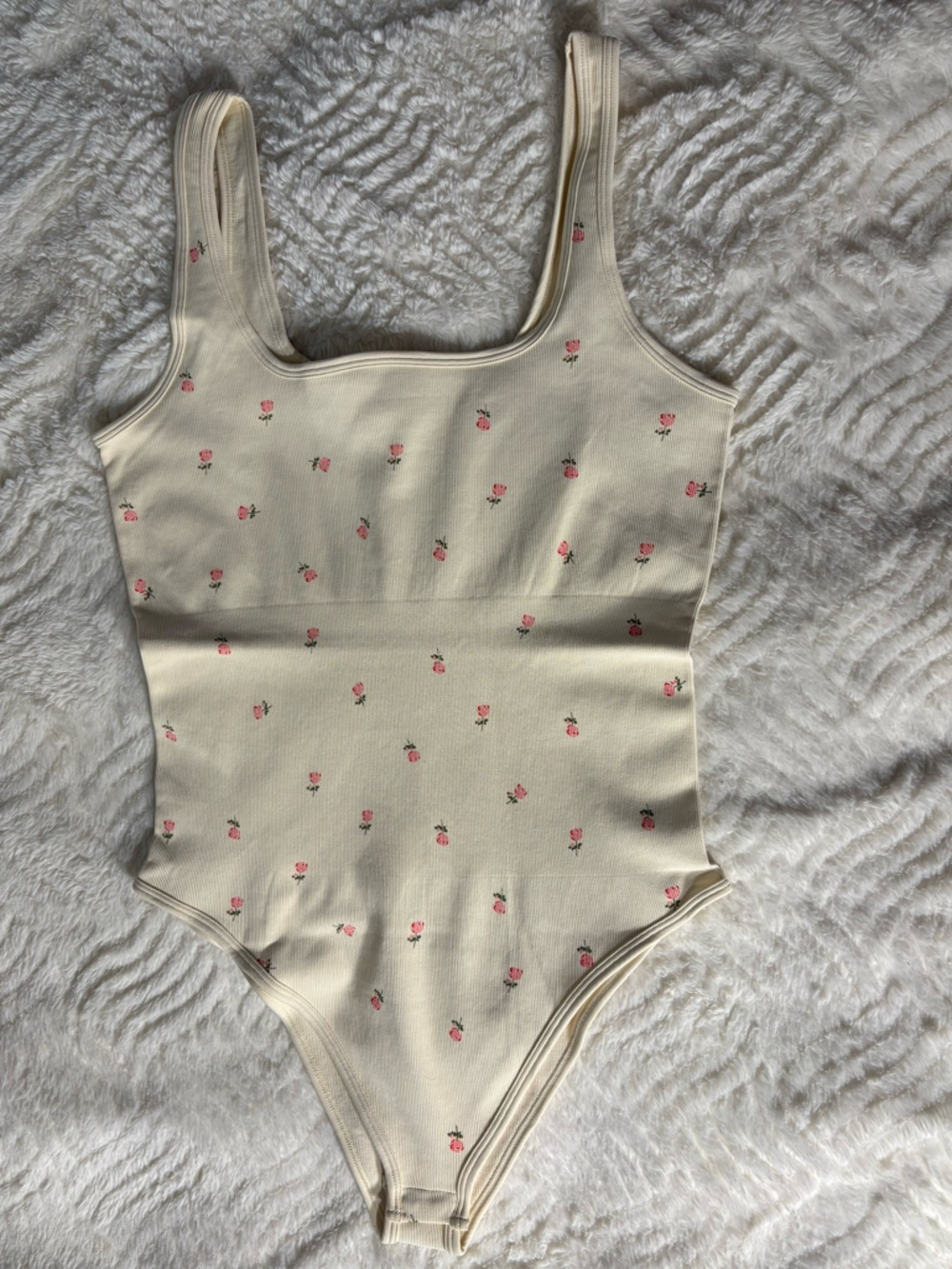 Cream With Roses Bodysuit